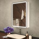 Зеркало шкаф MIXLINE ""Адриана"" 600x800 ШВ, правый, сенсорный выключатель, светодиодная подсветка 547076 (артикул 19457958) – фото 1