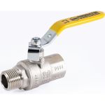 Шаровой кран для газа PROFACTOR PF GAS ручка рычаг, в/н 1/2 дюйма PF GBV 345 (артикул 19797346) – фото 1