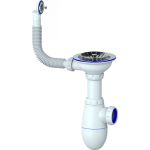 Сифон Unicorn B411 3 1/2х40 с круглым переливом винт, шток, ручка - латунь 533278 (артикул 21307462) – фото 1
