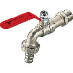 Шаровой кран Tiemme садовый, Н, 3/4, со штуцером, ручка 2500008 (артикул 16422920) – фото 1