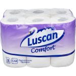 Туалетная бумага Luscan Comfort 2 слоя, белая, 12 рулонов 671744 (артикул 17606730) – фото 1