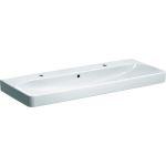 GEBERIT 500.253.01.1 Smyle Square Раковина 120х48 см, 2 отв. под смеситель 00000072634 (артикул 16410641) – фото 1