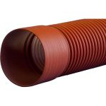Двухслойная труба Политэк Ø117/100 SN8(6м) с раструбом 117100 (артикул 20710209) – фото 1