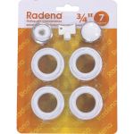 Набор для подключения Radena CN-RA 7 предметов (перех.1х3/4 лев, пр.- по 2 шт, загл ,кр.Маевск, ключ) 011090102 (артикул 24386835) – фото 1