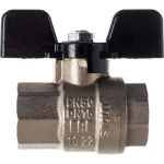 Шаровой полнопроходной кран STOUT ВР/ВР, ручка бабочка 1/2 SVB-0002-000015 (артикул 16053629) – фото 1