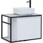 Aquanet Тумба Nova Lite LOFT 90 R цв. бел. Глянец 00261651 (артикул 17272140) – фото 1