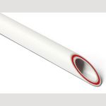 Армированная стекловолокном труба PRO AQUA PP-R RUBIS SDR 7.4 Белая 4 м d-50 мм PA35016P (артикул 15791735) – фото 1