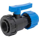Шаровой компрессионный кран ПОЛИТЭК ВР разъемный d 25x3/4 ТПК-АКВА, 554222534 (артикул 24343533) – фото 1