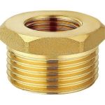 Футорка DOUBLE-LIN резьбовая латунная Н/В 1.1/4" х 1/2" LL6033 (1 1/4"x1/2") (артикул 21531550) – фото 1