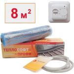 Нагревательный мат ТеплоСофт Профи 8м.кв. 1200Вт с терморегулятором 81200 (артикул 24378195) – фото 1