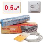 Нагревательный мат ТеплоСофт Профи 0,5 м2 75Вт с терморегулятором 0575 (артикул 24376215) – фото 1