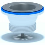 Выпуск АНИ Пласт 1 1/2" с нержавеющей сеткой M100 (артикул 22872045) – фото 1