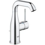 Смеситель для раковины Grohe Essence New однорычажный, U-излив, со сливным гарнитуром 23462001 (артикул 16260356) – фото 1