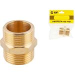 Латунный ниппель AV Engineering наружная-наружная, 1"" AVE303003 (артикул 25129107) – фото 1