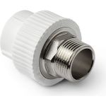 Комбинированная муфта под ключ PRO AQUA PP-R НР белая d-40 мм 1 1/4" PA23520Pb (артикул 15791604) – фото 1