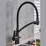 Смеситель для кухни MATRIX Filter SMF-323357/BZ 40 мм, 2 в 1, черный, с дополнительным краном для питьевой воды 0369 (артикул 21693754) – фото 1