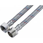Подводка для воды СТМ сталь, 1/2"", гайка-штуцер, 50 cм CWFHM050 (артикул 16199305) – фото 1