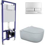 Комплект-инсталляция Berges NOVUM кнопка L3, унитаз EGO XL Rimless 043203 (артикул 16496250) – фото 1