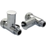 Прямой кран-вентиль SMT ручка колпачок, хром, 1х1/2 г/ш, 2 шт 8831SCH0410/2C (артикул 17482374) – фото 1