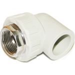 Полипропиленовый угольник Гроссис 90` ВР D20-1/2" 0301799 (артикул 23988753) – фото 1