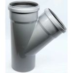 Тройник Flextron D 110 мм 45 градусов, для внутренней канализации 139832 (артикул 25683093) – фото 1
