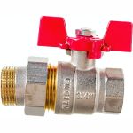 Шаровой кран с американкой ROMMER 3/4"", ВН/НР, RBV-0005-0510220, RG008UB5BK0OC3 (артикул 16229700) – фото 1