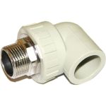 Полипропиленовый угольник Гроссис 90` НР D20-1/2" 0301818 (артикул 23988813) – фото 1