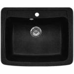 Кухонная мойка GreenStone GRS-03 цвет: черный GRS-03-308 (артикул 17989981) – фото 1