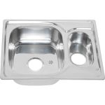 Мойка MELANA 6350S 0,8/180 1,5-я чаша врезная, прямоугольная с сифоном 226 t 10 (артикул 21620788) – фото 1