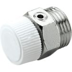 Ручной воздухоотводчик для радиаторов Tiemme 1/2"", никель 1980016 (артикул 16222824) – фото 1