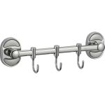 Планка с 3 крючками Savol хром S-008203 23201 (артикул 16389574) – фото 1