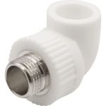 Комбинированный уголок VRT 20х1/2 нар., белый, Россия EVER plast 538261 (артикул 16531921) – фото 1