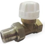 Термостатический клапан РОСТерм прямой 1/2" 255V-B 1/2" 1/2" (артикул 15746575) – фото 1