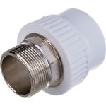 Муфта RTP PN25 комбинированная, наружная резьба, D50х1 1/2 мм под ключ 10669 (артикул 16497787) – фото 1