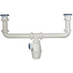 Двойной бутылочный сифон ORIO двухуровневый 1 1/2x40 А-4009 (артикул 24681657) – фото 1