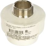 Комбинированная муфта PRO AQUA PP-R НР белая d-40 мм 1" PA23020b (артикул 15791776) – фото 1