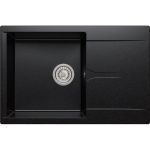 Кухонная мраморная мойка Polygran Gals-760 черный №16 (артикул 16372779) – фото 1