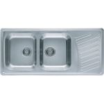 Мойка ALVEUS ELEGANT 70 SAT-90 1110х510 мм, 2X в комплекте с сифоном 1130555 1009386 (артикул 16203252) – фото 1