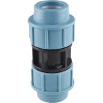 Муфта ПНД компрессионная 25 мм AV Engineering AVE1042525 (артикул 22939653) – фото 1