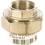 Комбинированная разъемная муфта (американка) PRO AQUA PP-R ВР белая d-25 мм 3/4" PA20014b (артикул 15791716) – фото 1