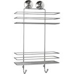 Полка Аквалиния присоска, 2 яруса, с крючками W3100-11 (артикул 21203776) – фото 1