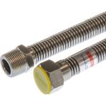 Подводка для газа СТМ ГАЗ сильфонная, 3/4"", гайка-штуцер, 250 см CGHM3425 (артикул 16199276) – фото 1