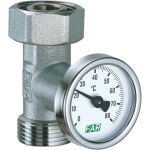 Хромовая вставка FAR 3/4" евроконус с термометром 0-80 С FK 3433 34 (артикул 23241795) – фото 1