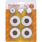 Набор для подключения Radena CN-RA 7 предметов (перех.1х1/2 лев,пр.- по 2 шт, загл, кр.Маевск, ключ) 011090101 (артикул 24386829) – фото 1