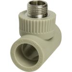 Комбинированный тройник VRT наружная, 25х1/2х25 EVER plast, серый, Россия 538379 (артикул 16531578) – фото 1