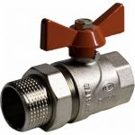 Шаровой кран с американкой EUROS Grand (ручка-бабочка) 1 1/4" ВР-НР EU.YT1287060 114_k (артикул 21194014) – фото 1