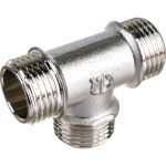 Тройник AQUALINK 1/2х1/2х1/2 нар-нар-нар (Цена за упаковку 10 шт.) арт. 2575 (артикул 17386890) – фото 1