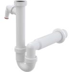 Трубчатый сифон Alca Plast с накидной гайкой 1 1/2" и штуцером A81-DN50 (артикул 18742542) – фото 1
