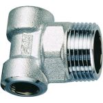 Хромированный узел для подсоединения коллекторов FAR FK 4061 112 (артикул 15785678) – фото 1