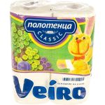 Полотенца бумажные бытовые VEIRO спайка 2 шт, 2-х слойные, белые 5п22 123212 (артикул 16093234) – фото 1